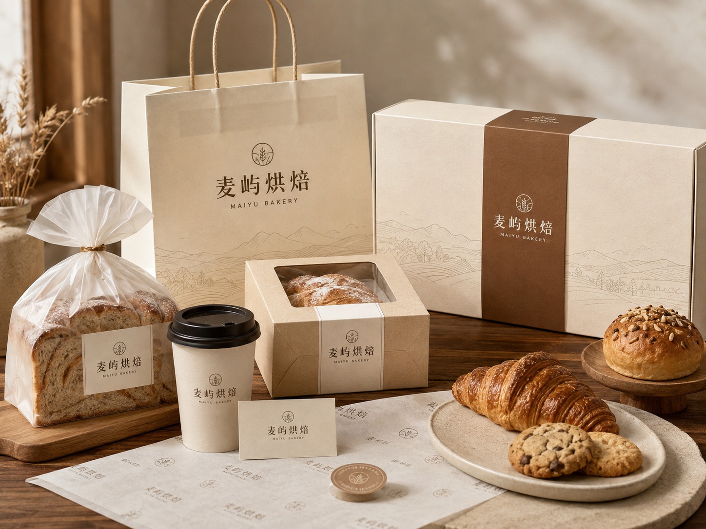 麦屿烘焙包装设计